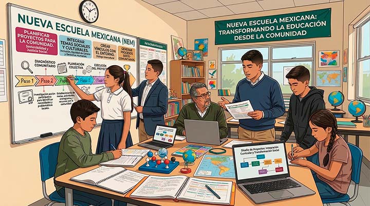 Planificando el éxito: diseño de proyectos educativos según la NEM