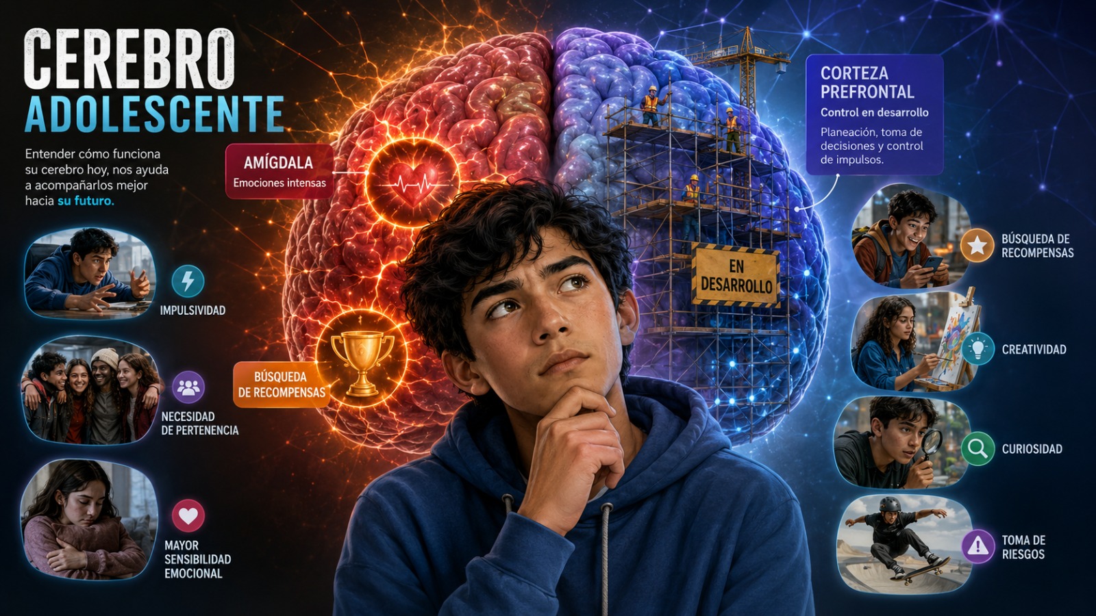 El cerebro adolescente: el desfase entre la emoción y la razón